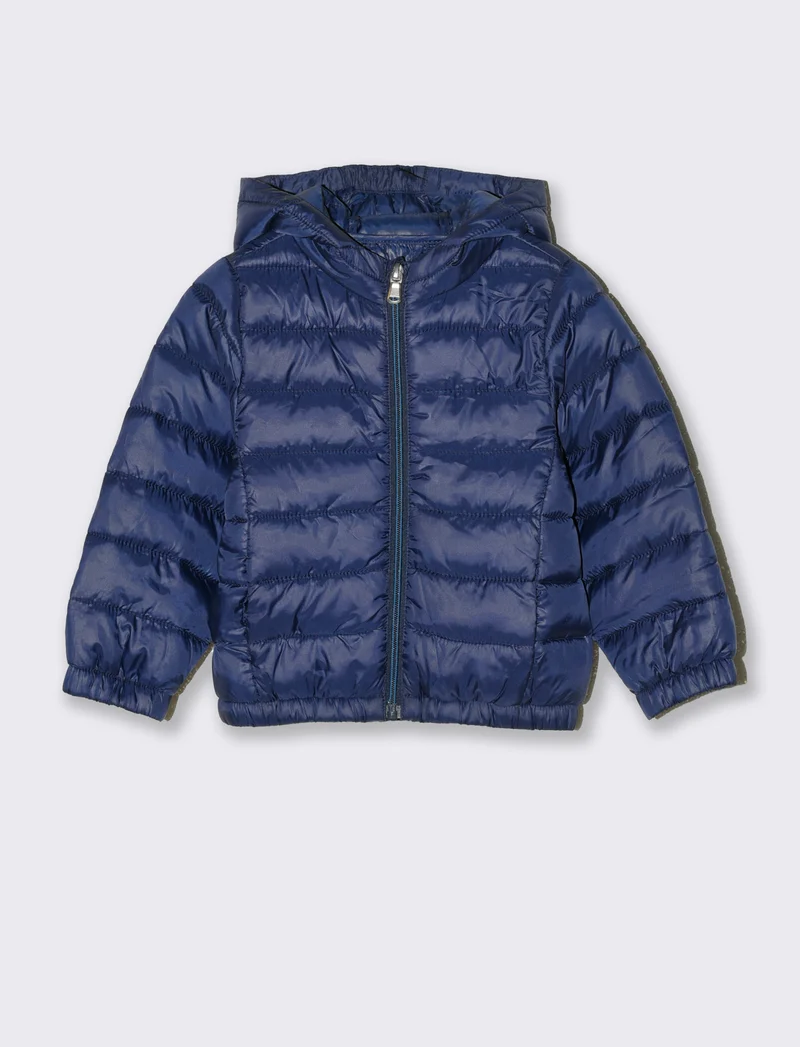 Giubbotto con cappuccio da neonato - Blu