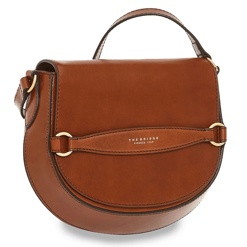 Borsa Donna con Pattina a Tracolla THE BRIDGE linea Bettina in Pelle Marrone