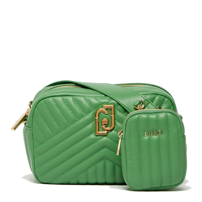 Borsa Donna Camera Case a Tracolla LIU JO Ecosostenibile Matelassè Verde