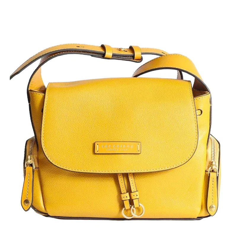 Borsa Donna a Tracolla THE BRIDGE linea Carlotta in Pelle Giallo Mais