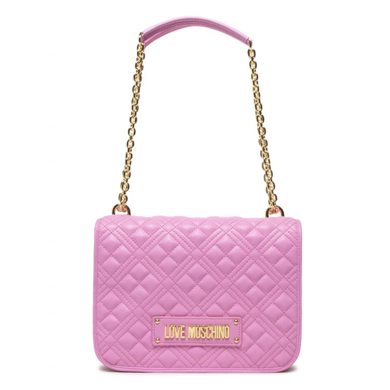 Borsa Donna a Spalla e Tracolla LOVE MOSCHINO linea Shiny Quilted colore Rosa JC4000
