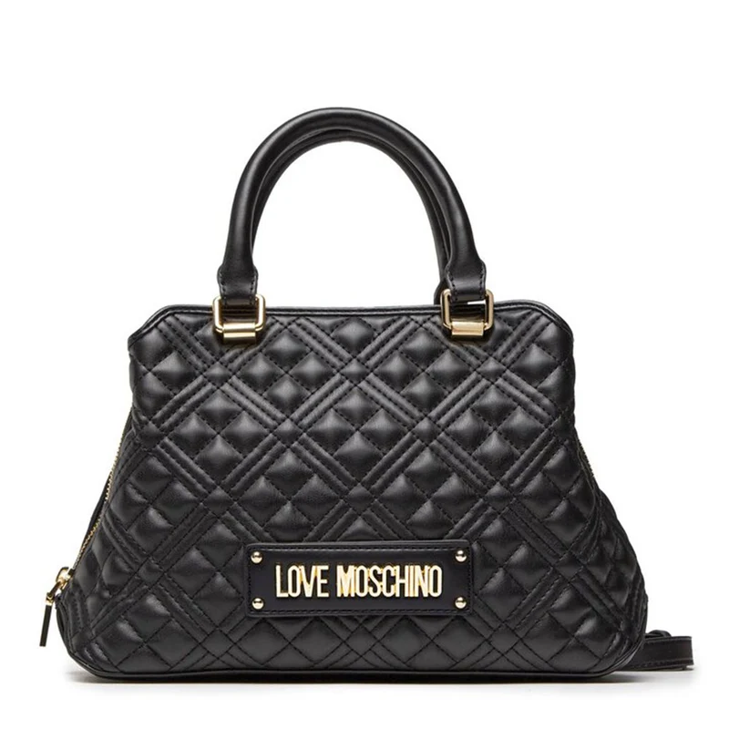 Borsa Donna a Mano LOVE MOSCHINO linea Shiny Quilted colore Nero JC4323