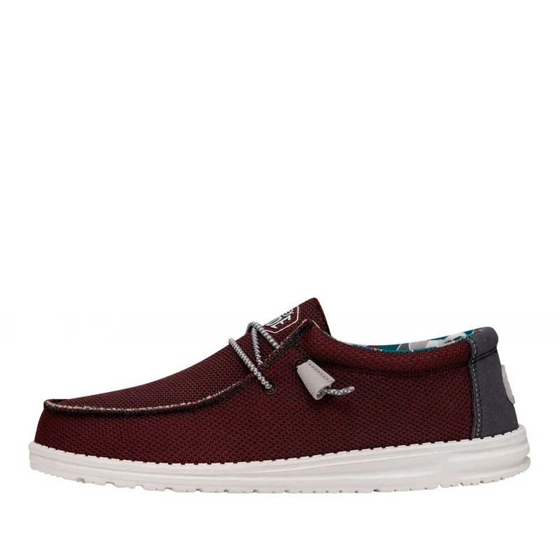 Scarpe Uomo HEY DUDE linea Wally Sox Triple Needle colore Karanda Red