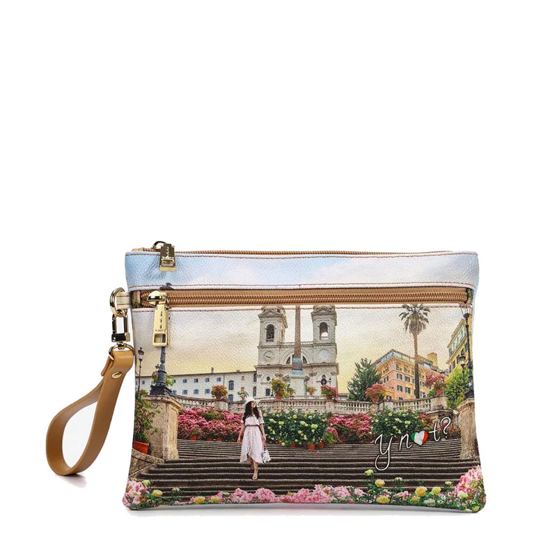 Pochette Media Donna con Zip Y NOT YES-343 Floral