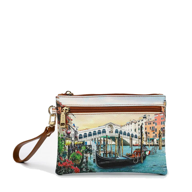 Pochette Donna con Zip Y NOT YES-342 Stampa Canaletto