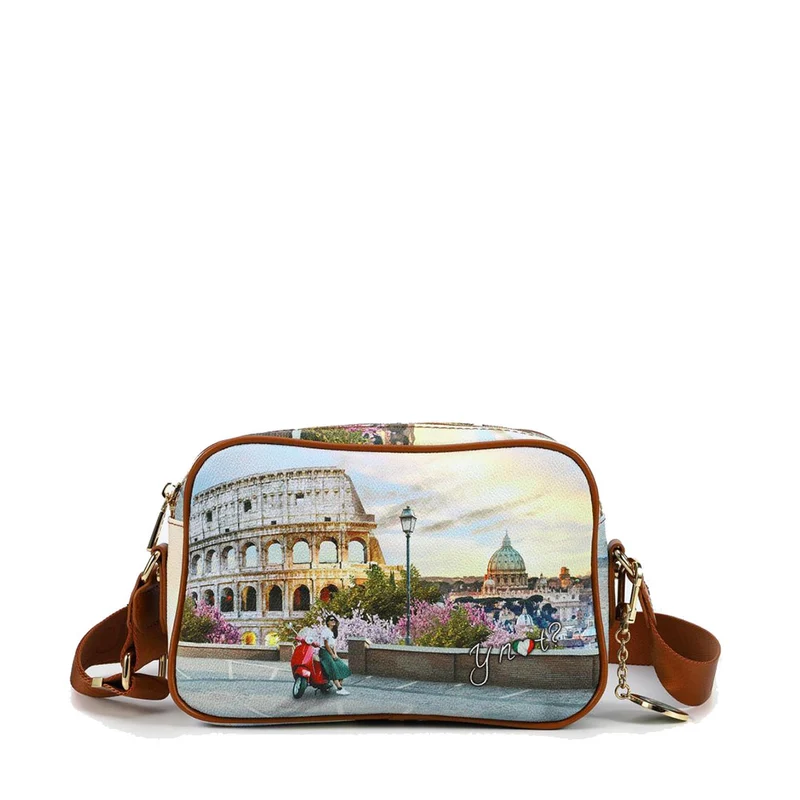 Borsa Donna Y NOT a Tracolla YES-310 Stampa Italian Love