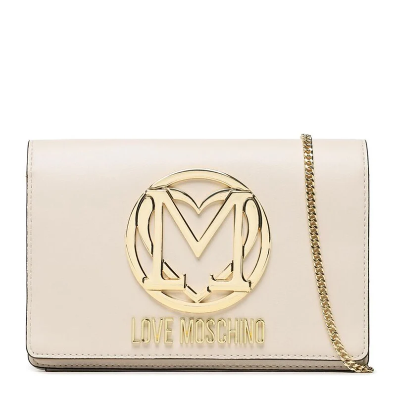 Clutch Donna con Tracolla LOVE MOSCHINO colore Avorio JC4038