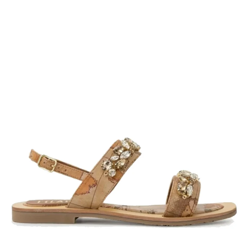 Scarpe Donna 1A Classe Alviero Martini Sandali Fascia Gioiello stampa Geo Classic 0459