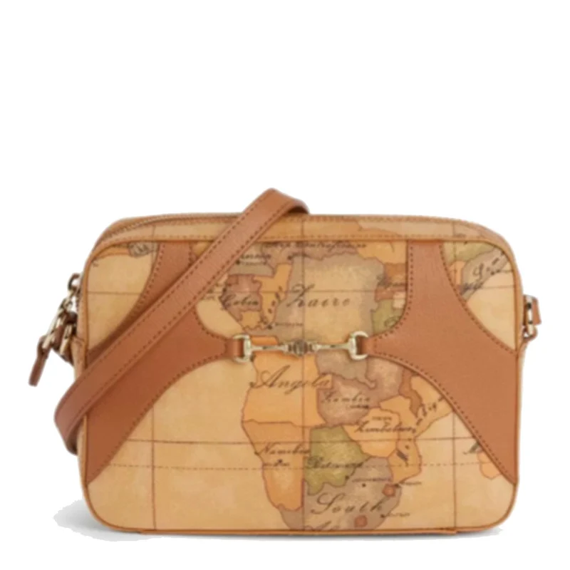Borsa Donna a Tracolla 1A Classe Alviero Martini linea Geo Mira colore Geo Classic e Noce GU75