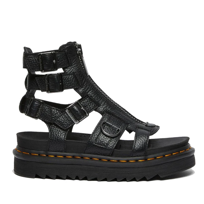 Scarpe Donna DR. MARTENS Sandali linea Olson in Pelle Nera