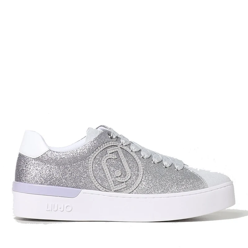 Scarpe Donna LIU JO Sneakers Silvia 82 con Glitter All Over Lavender