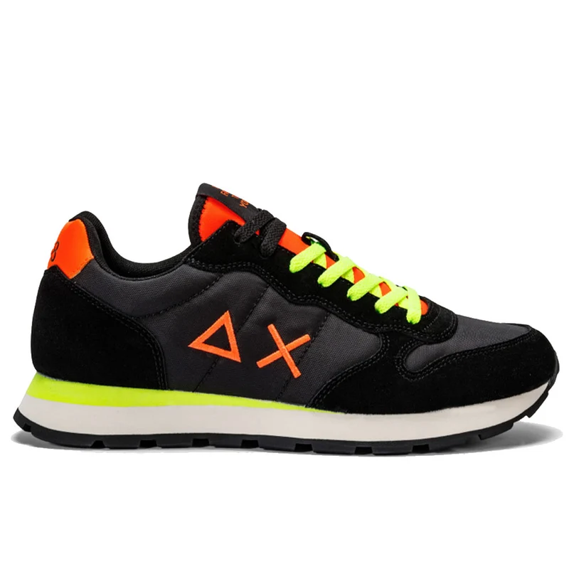 Scarpe Uomo Sun68 Sneakers Tom Solid Fluo Nero