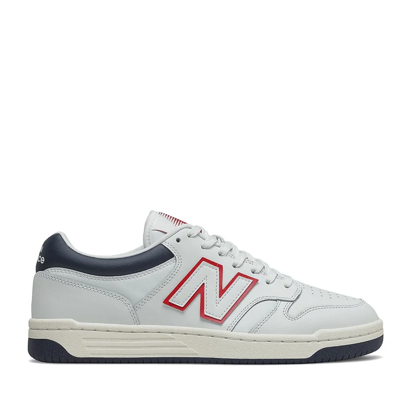 Scarpe Unisex NEW BALANCE Sneakers 480 in Pelle colore White e Navy