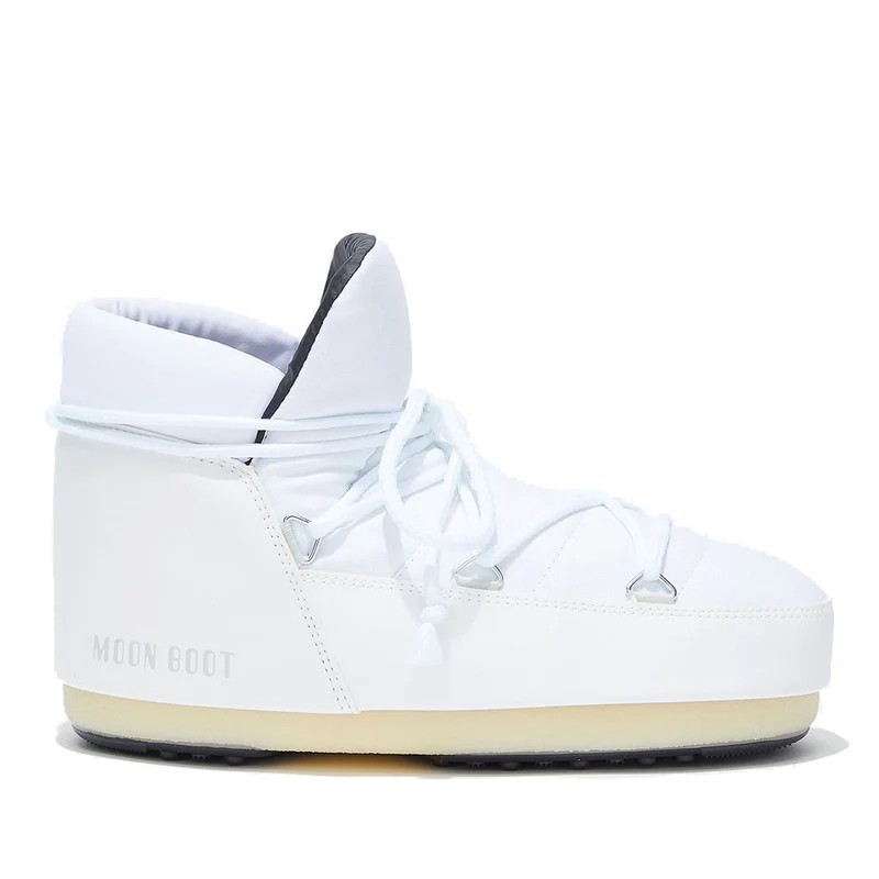 Stivali da Neve Donna MOON BOOT Icon Pump in Nylon Colore Bianco