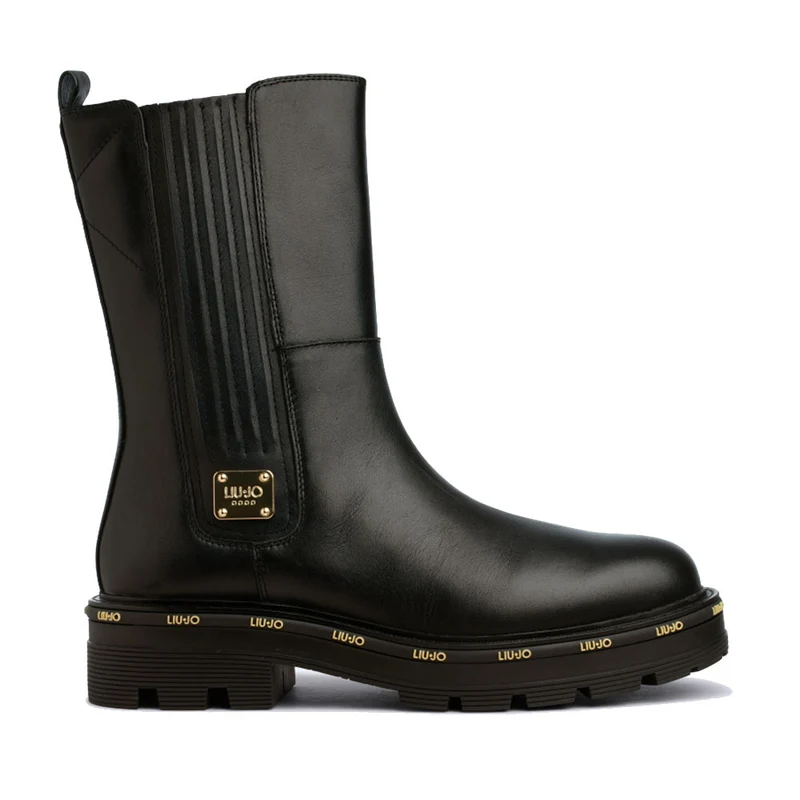 Scarpe Donna LIU JO Ankle Boots Tailor 232 in Pelle Nera