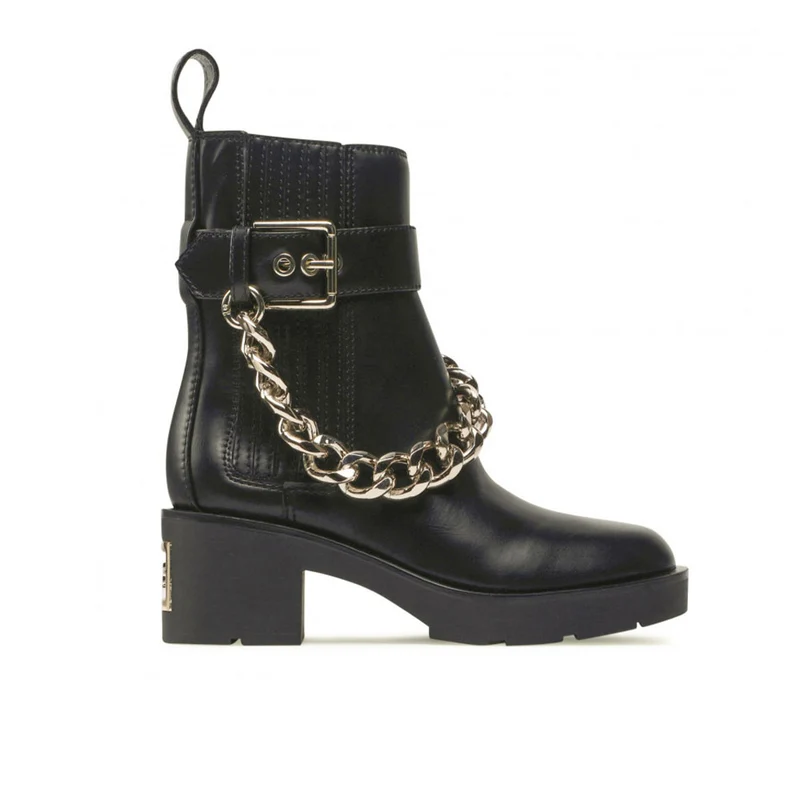 Stivaletti Donna GUESS con Catena linea Parsle Colore Nero