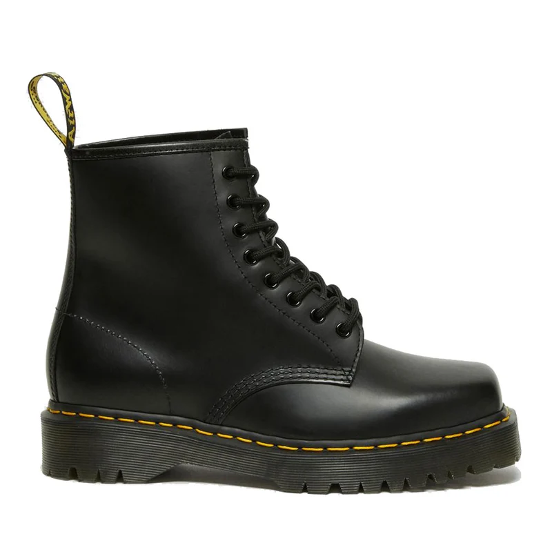Scarpe Unisex DR. MARTENS Stivali linea 1460 BEX SQUARED in Pelle Nera