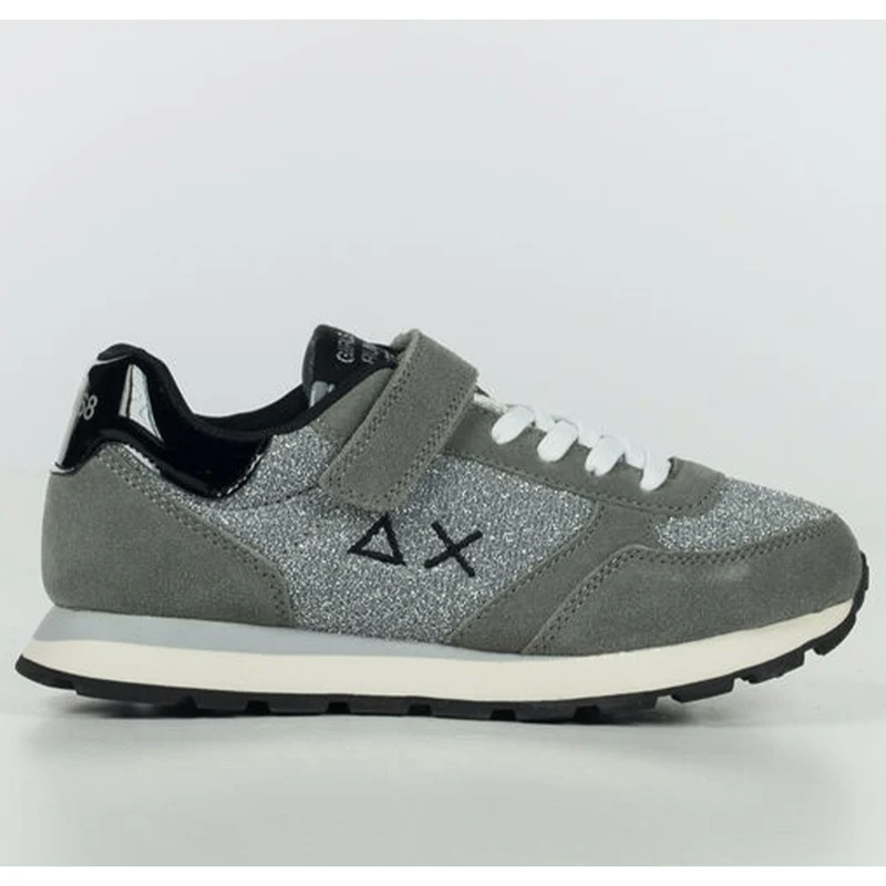 Scarpe SUN68 Sneakers Girl's Ally Glitter Kid Colore Grigio Medio