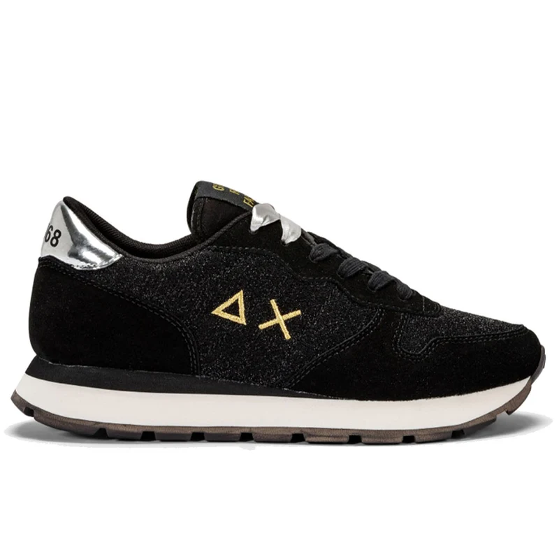 Scarpe Donna Sun68 Sneakers Ally Glitter Colore Nero - Z42203
