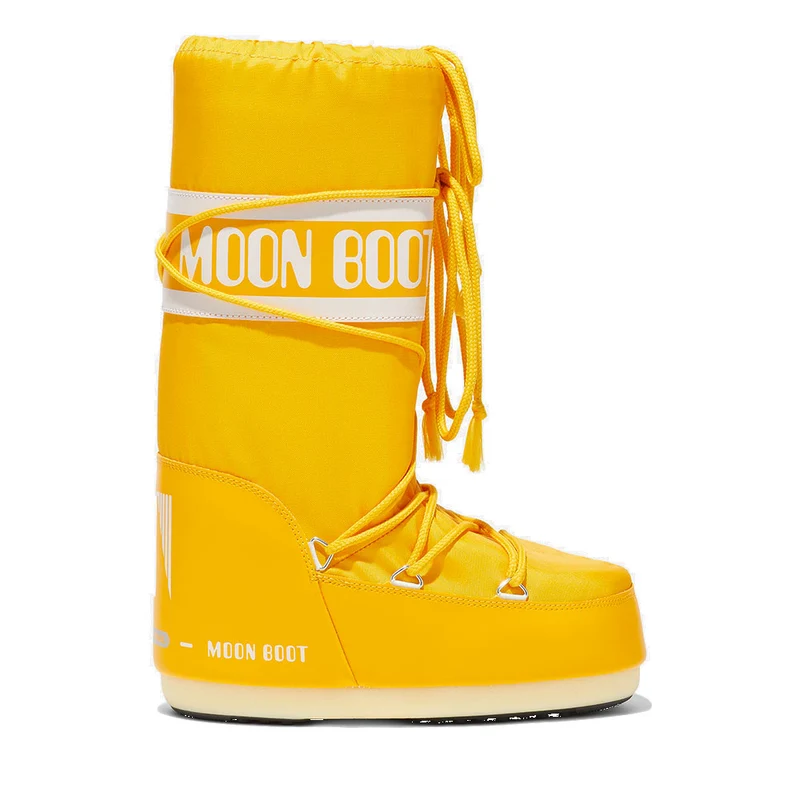 Stivali da Neve Unisex MOON BOOT Nylon Colore Giallo