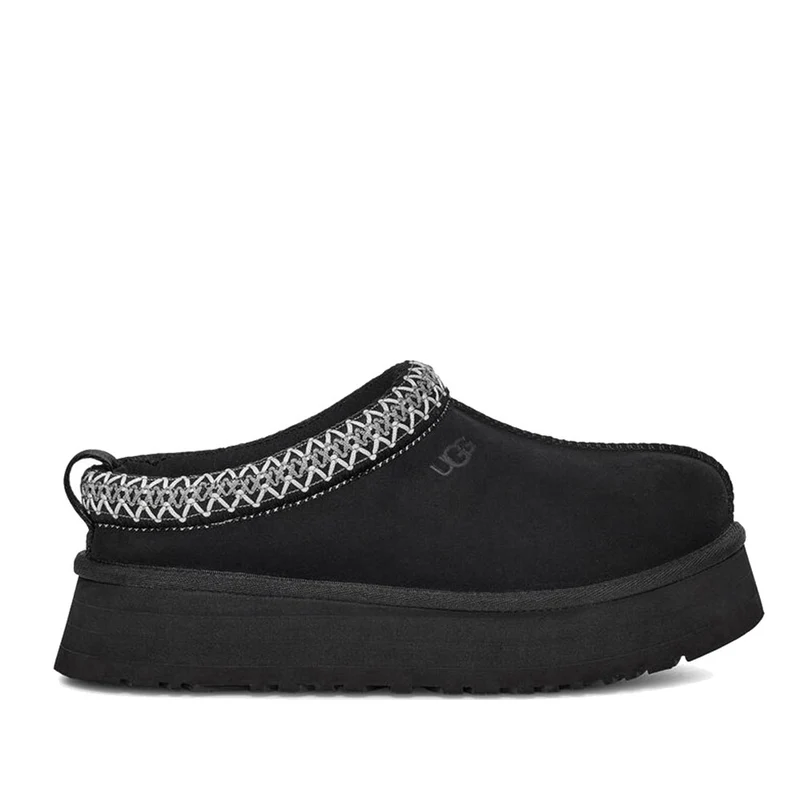 Scarpe Donna UGG Slipper Tazz in Pelle Scamosciata colore Nero