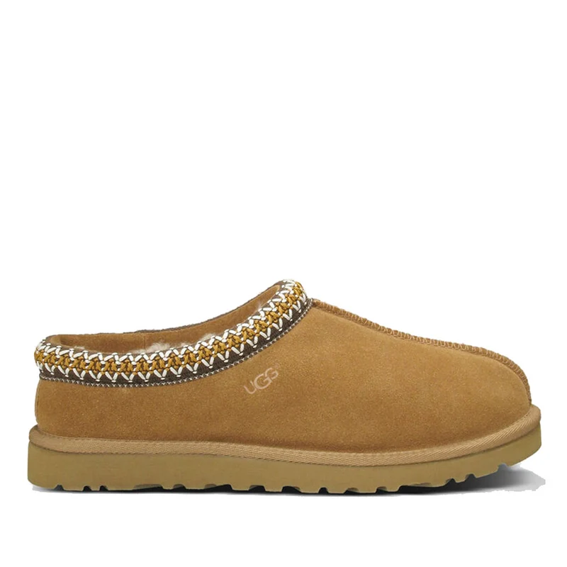 Scarpe Donna UGG Slipper Tasman in Pelle Scamosciata colore Chestnut