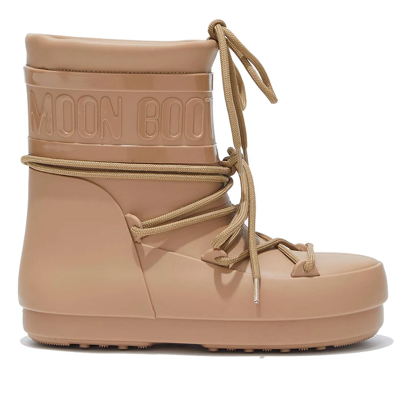 Stivali da Pioggia Low MOON BOOT in Gomma colore Marrone