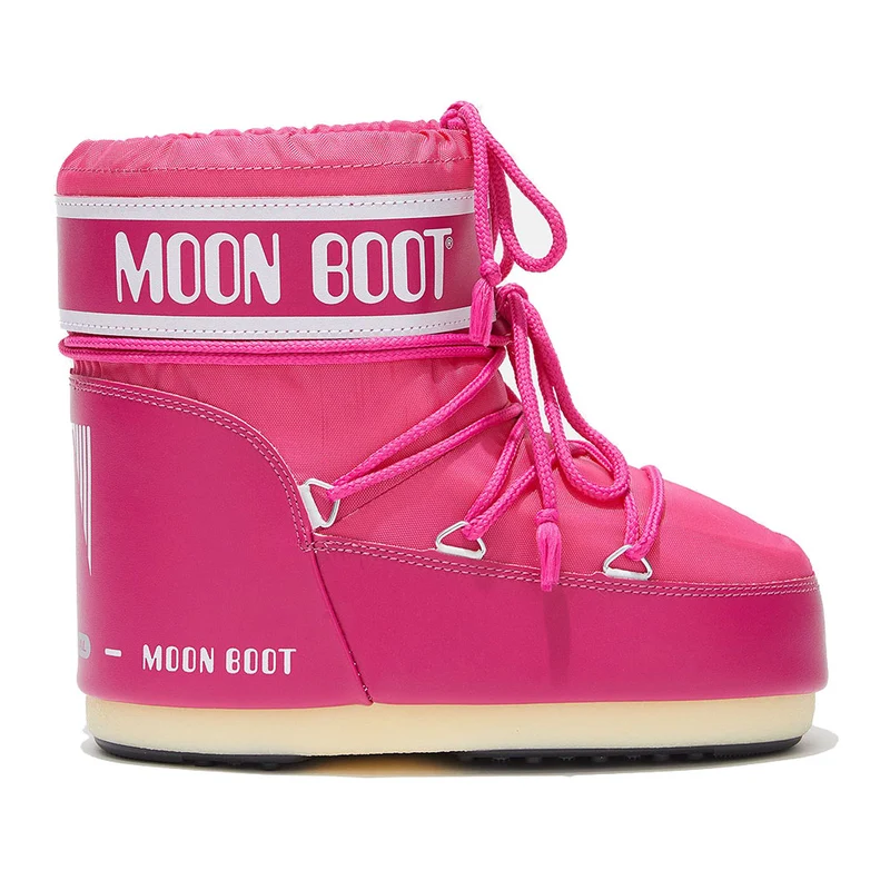 Stivali da Neve Donna MOON BOOT Icon Low in Nylon Colore Bougainvillea
