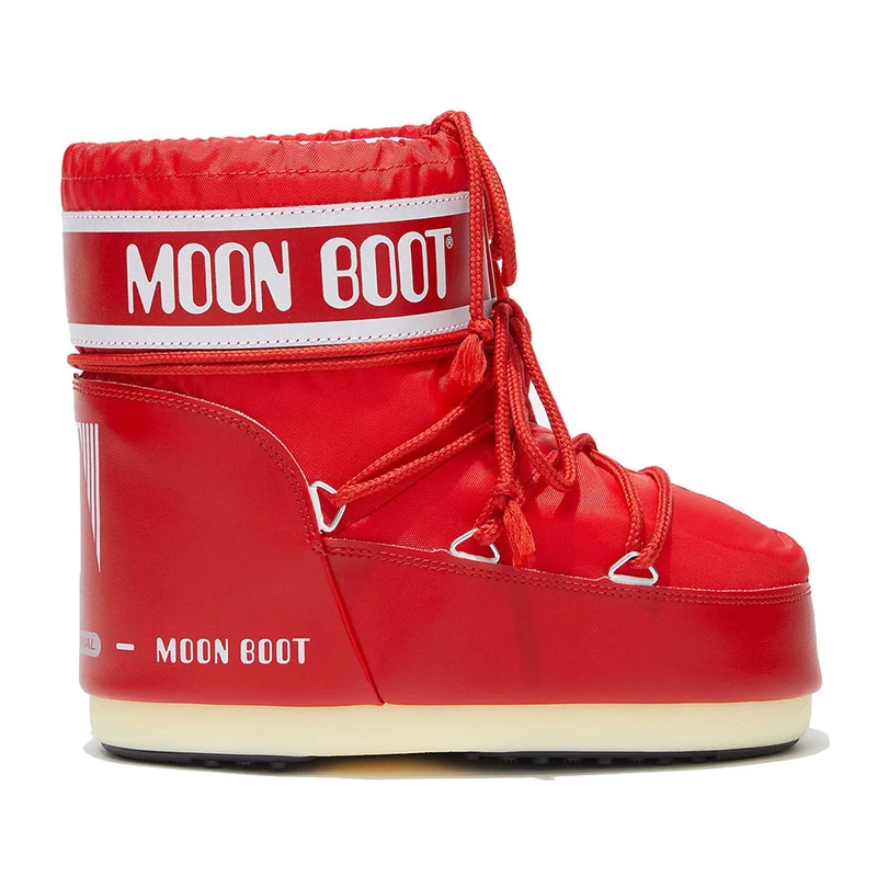 Stivali da Neve Unisex MOON BOOT Icon Low in Nylon Colore Rosso