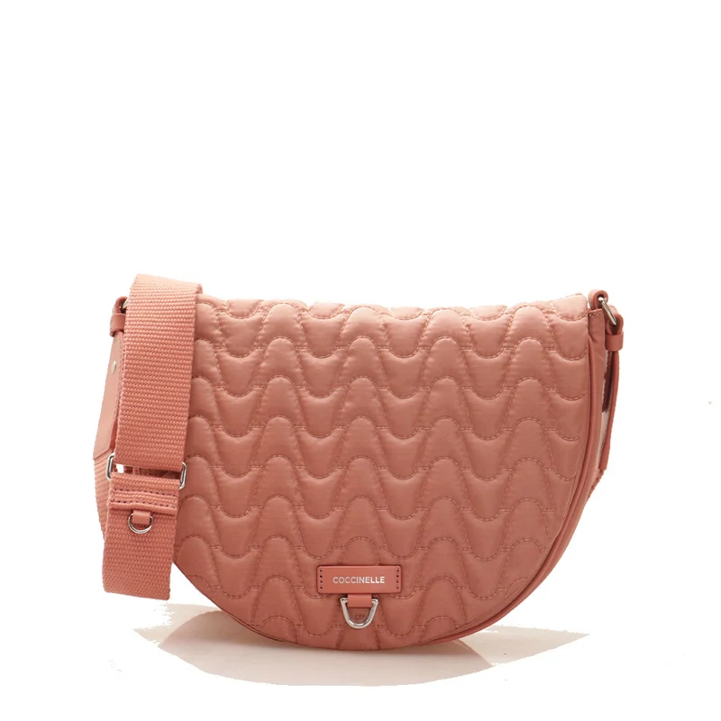 Borsa Donna a Tracolla COCCINELLE in Tessuto Matelassè linea Blaire colore Camelia Misura Medium
