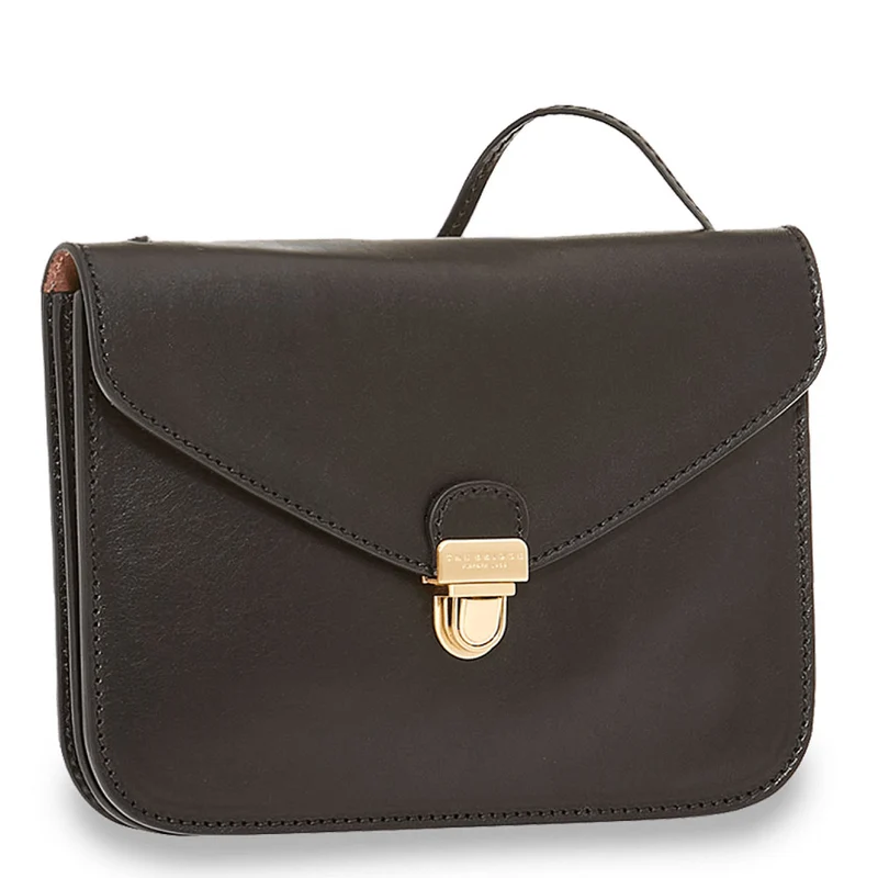 Borsa Donna a Tracolla THE BRIDGE linea Rustici in Pelle Nera