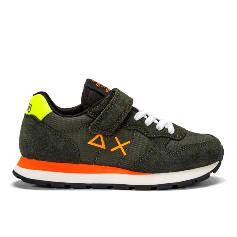 Scarpe SUN 68 Sneakers Boy's Tom Fluo Kid Colore Militare Scuro