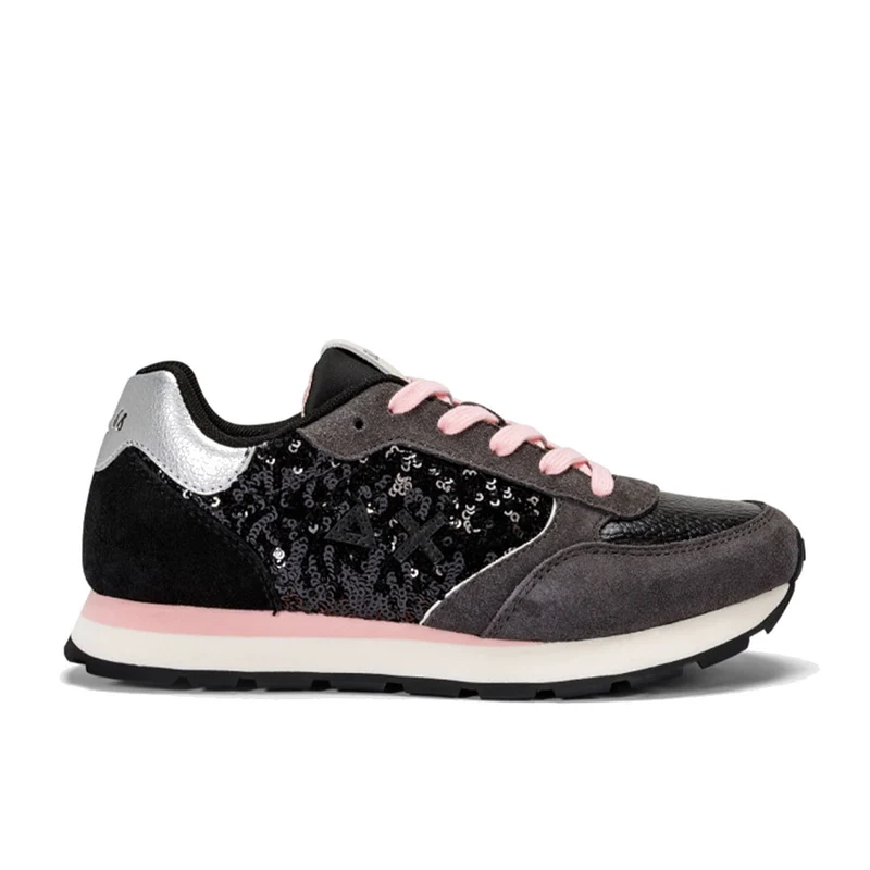 Scarpe SUN 68 Sneakers Girl's Kelly Paillettes Colore Nero