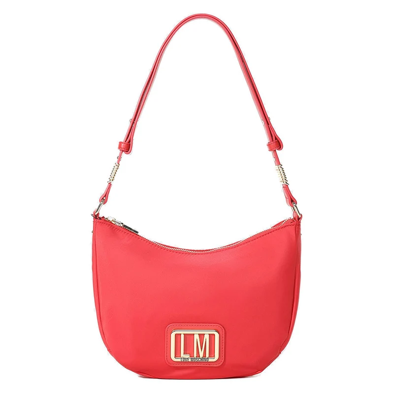 Borsa Donna Hobo LOVE MOSCHINO linea LM in Nylon Rosso