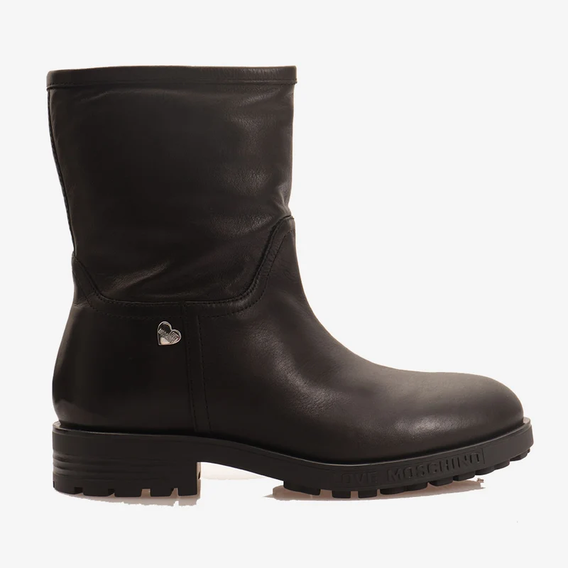 Scarpe Donna LOVE MOSCHINO Stivaletti in Pelle Nera