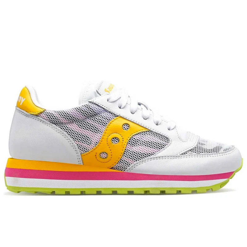 Scarpe Donna Saucony Sneakers Jazz Triple White - Yellow
