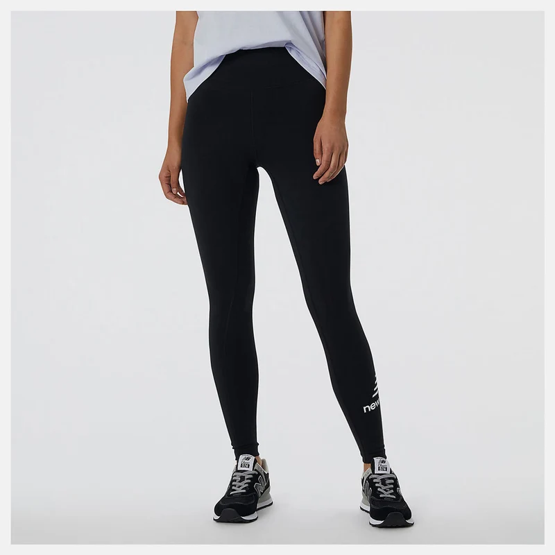 Leggings Donna NEW BALANCE linea Essentials Stacked colore Black