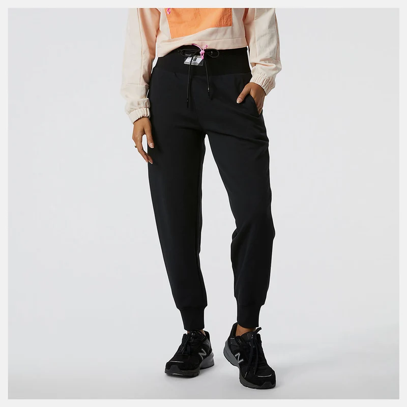 Pantalone Donna NEW BALANCE linea Athletics Amplified Fleece colore Black