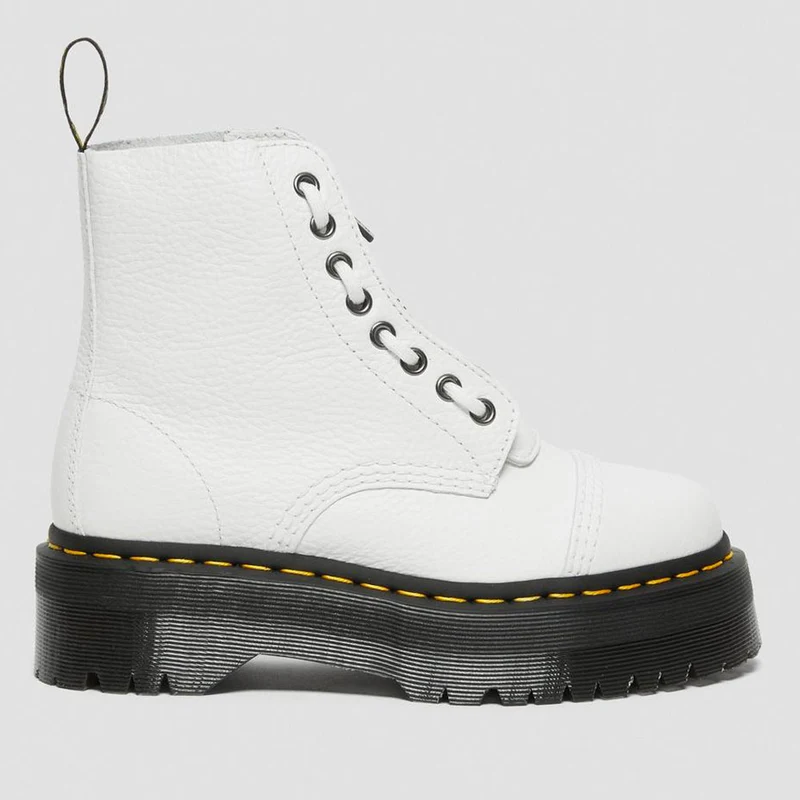 Scarpe Donna DR. MARTENS Stivali Platform linea Sinclair in Pelle Bianca