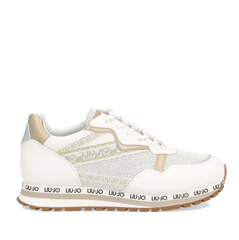 Scarpe Junior LIU JO linea Wonder 8 Sneakers in Mesh color Latte