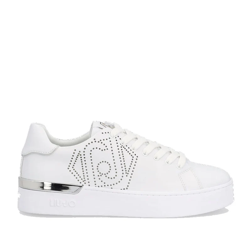 Scarpe Donna LIU JO Sneakers Bianche con Logo Traforato