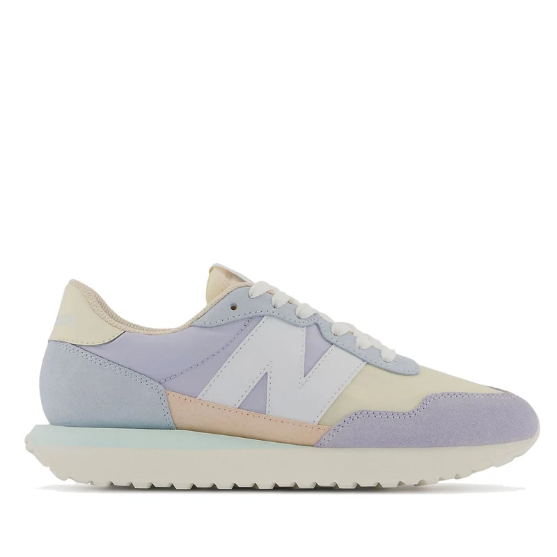 Scarpe Donna NEW BALANCE Sneakers 237 in Suede e Mesh colore Violet Haze Pink e White