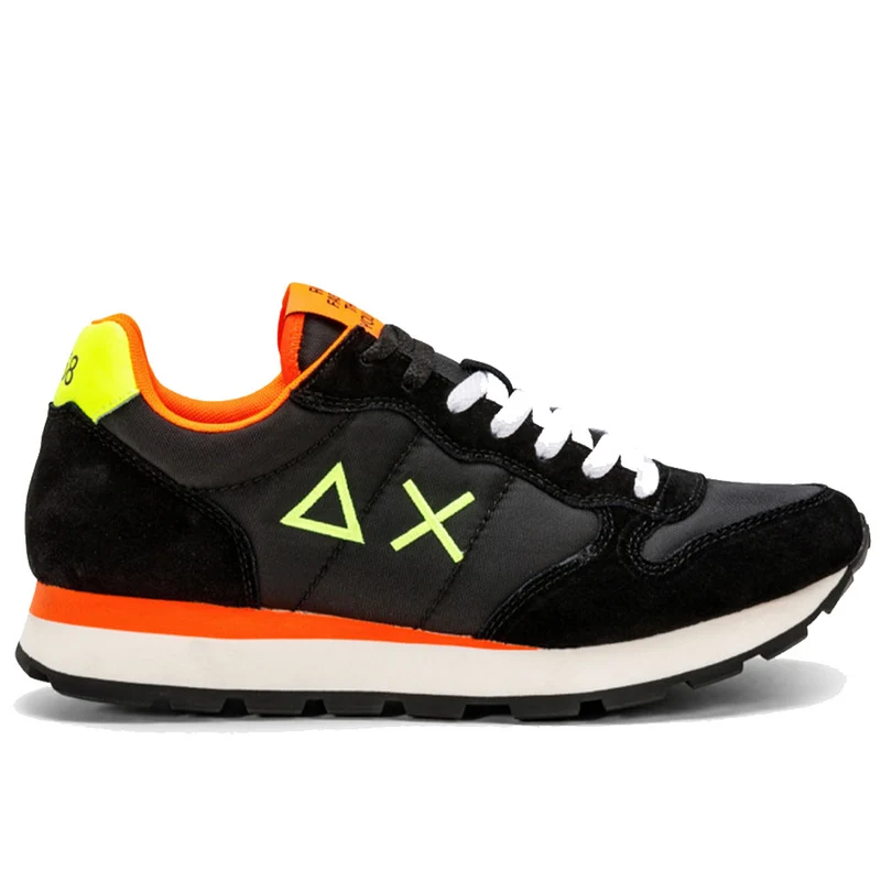 Scarpe Uomo Sun68 Sneakers Tom Fluo Nero - Z32102