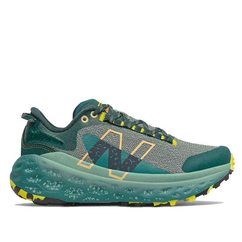 Scarpe Donna NEW BALANCE Sneakers Fresh Foam X More Trail v2 colore Deep Sea e Sulpher Yellow