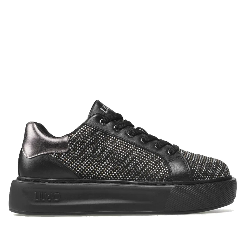 Scarpe Donna LIU JO Sneakers Nere con Strass
