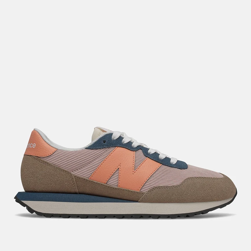 Scarpe Donna NEW BALANCE Sneakers 237 in Suede e Velluto colore Mushroom e Space Pink