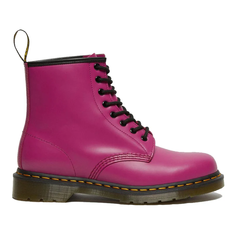Scarpe DR. MARTENS Stivali linea 1460 in Pelle Fuchsia