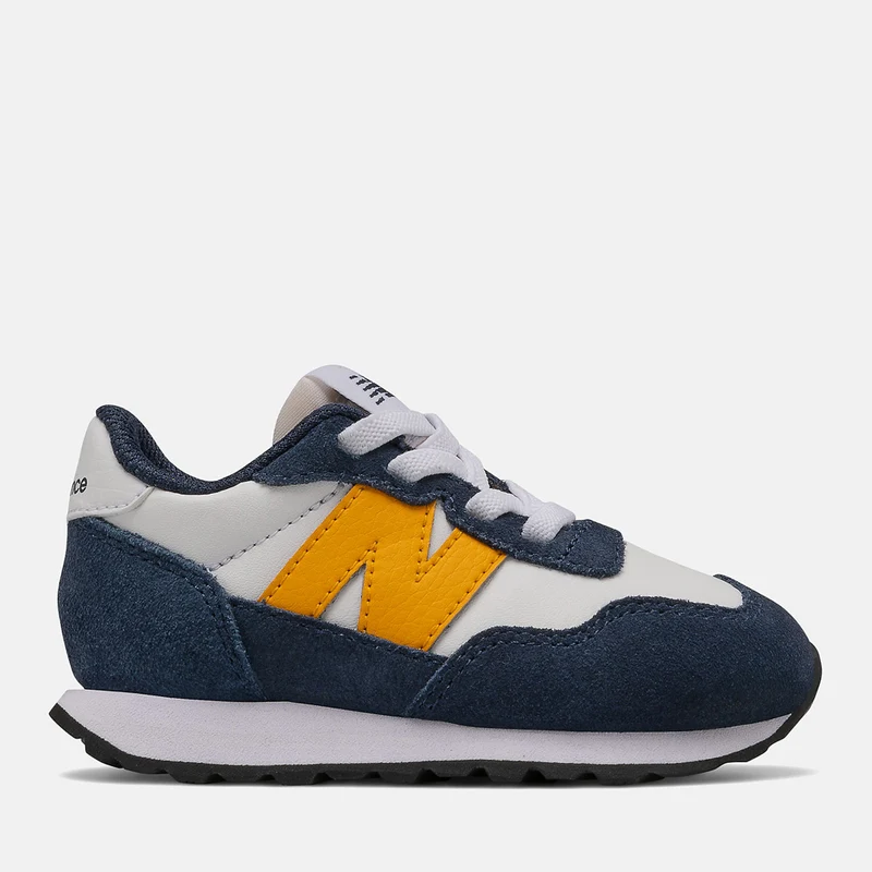 Scarpe Bambino NEW BALANCE Sneakers 237 in Pelle colore Navy con Kumquat