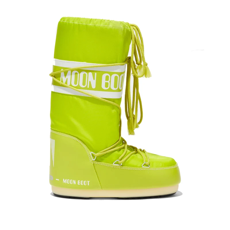Stivali da Neve Unisex MOON BOOT Nylon Colore Lime