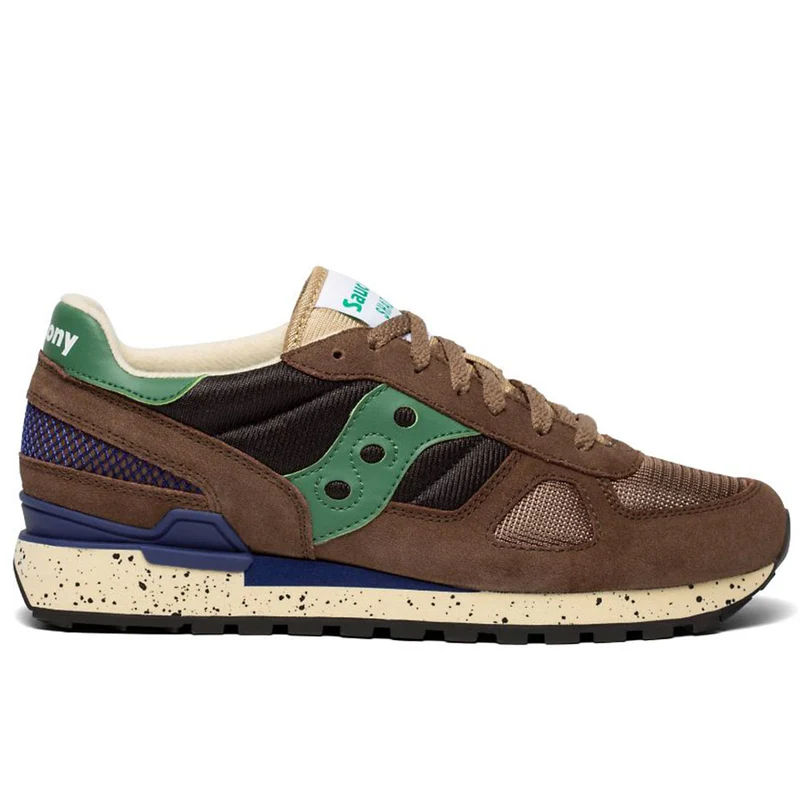 Scarpe Uomo Saucony Sneakers Shadow Original Brown - Black - Green